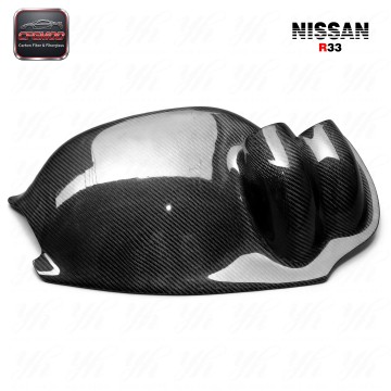 Carbon Fiber Skyline R33 GTR GTS Dash Twin Gauge Pod CF Black Carbon Fiber Skyline R33 GTR GTS Dash Twin Gauge Pod CF Black