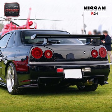 For CF 1999-2002 Skyline R34 GTR GTT OEM Black Carbon High Gloss Rear Trunk Tailgate Brake Lamp Position No Break Light Cutout For CF 1999-2002 Skyline R34 GTR GTT OEM Black Carbon High Gloss Rear Trunk Tailgate Brake Lamp Position No Break Light Cutout