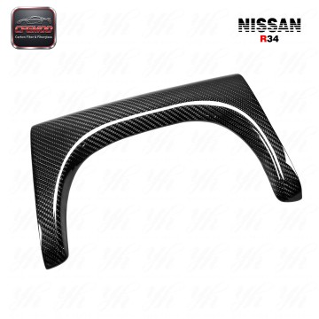 FOR SKYLINE R34 GTR REAR BUMPER EXHAUST HEATSHIELD SURROUND CARBON FIBER BLACK NEW 1998-2008 FOR SKYLINE R34 GTR REAR BUMPER EXHAUST HEATSHIELD SURROUND CARBON FIBER BLACK NEW 1998-2008