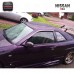 Carbon Fiber Car Wind Deflector (Pair) 2Pcs Black for Nissan Skyline R34 GT-R with Easy Installation