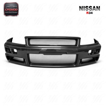 Completely Upgraded and Modified for Skyline R34 GTR Carbon Fiber Front Bumper Completely Upgraded and Modified for Skyline R34 GTR Carbon Fiber Front Bumper