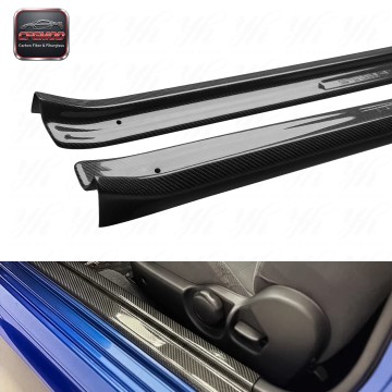 SKYLINE BNR34 R34 GTT GTR Door Sill Plate Kick Panel Kits with Carbon Fiber Black SKYLINE BNR34 R34 GTT GTR Door Sill Plate Kick Panel Kits with Carbon Fiber Black