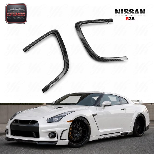 For R35 GTR Front Bumper Side Vents Addon (ONLY for WALD BUMPER) For R35 GTR Front Bumper Side Vents Addon (ONLY for WALD BUMPER)