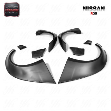For 08-14 Skyline R35 GTR GTR35 Liberty Walk Style 8 PCS Glass Fiber Front & Rear Fender For 08-14 Skyline R35 GTR GTR35 Liberty Walk Style 8 PCS Glass Fiber Front & Rear Fender