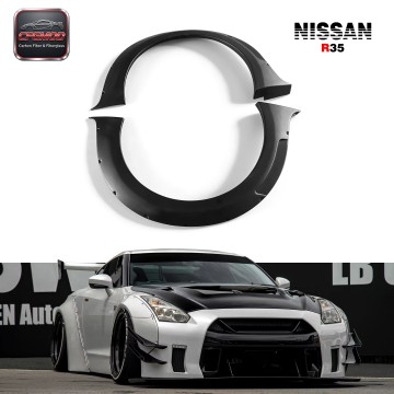 For R35 WALD REAR FENDER FLARE Carbon CF For R35 WALD REAR FENDER FLARE Carbon CF