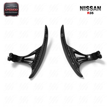 For 2008-2014 R35 GTR GTR35 at Style Matte Black Carbon Fiber Smooth Steering Wheel Shifter Extension For 2008-2014 R35 GTR GTR35 at Style Matte Black Carbon Fiber Smooth Steering Wheel Shifter Extension