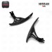 For 2008-2014 R35 GTR GTR35 at Style Matte Black Carbon Fiber Smooth Steering Wheel Shifter Extension