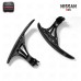 For 2008-2014 R35 GTR GTR35 at Style Matte Black Carbon Fiber Smooth Steering Wheel Shifter Extension