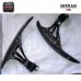 For 2008-2014 R35 GTR GTR35 at Style Matte Black Carbon Fiber Smooth Steering Wheel Shifter Extension