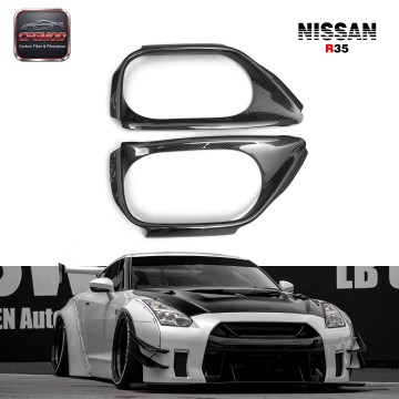 For R35 GTR Carbon Fiber Exhaust Surround(pair) CF For R35 GTR Carbon Fiber Exhaust Surround(pair) CF