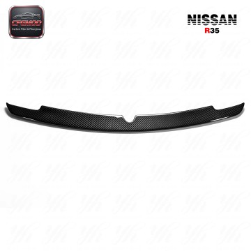 For Skyline R35 GTR Rear Trunk Boot Lip Spoiler Wing WD Wald Style Carbon Fiber
