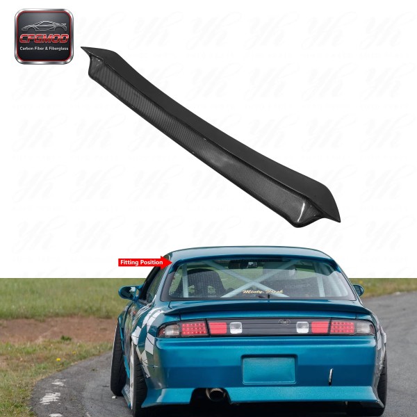 Carbon Fiber Roof Spoiler for S14/S14A Dmax Style CF Rear Wing Spoiler Carbon Fiber Roof Spoiler for S14/S14A Dmax Style CF Rear Wing Spoiler