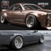 For S14 Zenki S14A Kouki Rocket Bunny V2 Side Skirt Glass Fiber FRP