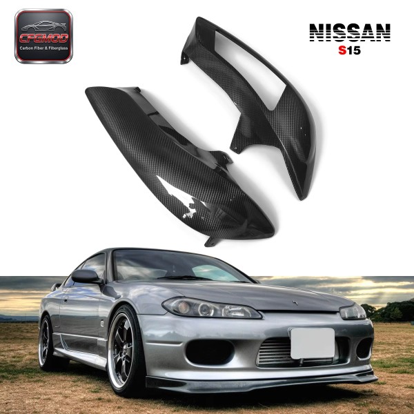 For Real Carbon Fiber S15 Vented Headlight Replacement For Real Carbon Fiber S15 Vented Headlight Replacement