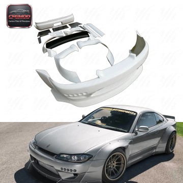 CFGMOD FRP S15 Rocket Bunny Body Kits White Glass Fiber for 1993-1994 (Rear/Front Fenders Rear Front Bumpers Rear Diffusers Rear CFGMOD FRP S15 Rocket Bunny Body Kits White Glass Fiber for 1993-1994 (Rear/Front Fenders Rear Front Bumpers Rear Diffusers Rear