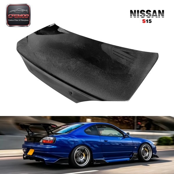 For S15 Silvia OEM Style Rear Trunk Tailgate Carbon Fiber CF For S15 Silvia OEM Style Rear Trunk Tailgate Carbon Fiber CF
