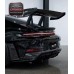 GTR RS Style Dry Carbon Fiber Rear Wing Spoiler for 2019+ Porsche 911 Carrera 992 Trunk Decklid Wing Tuning Parts