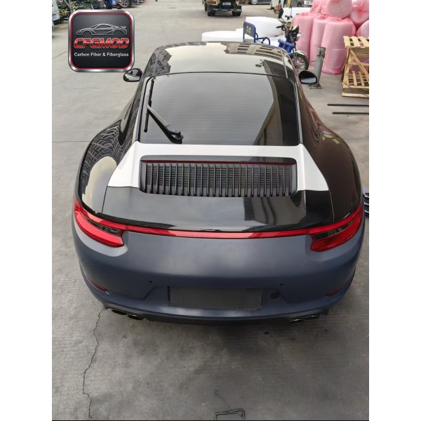 991.2 Style Carbon Fiber Engine Rear Lid Grille with LED Light for Porsche 911 991.1 Upgrade Rear Decklid Tuning Parts 991.2 Style Carbon Fiber Engine Rear Lid Grille with LED Light for Porsche 911 991.1 Upgrade Rear Decklid Tuning Parts