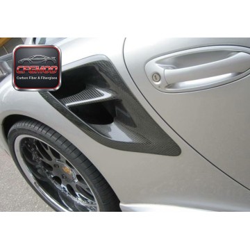 Carbon Fiber Rear Fender Vents Air Intakes for Porsche 911 Turbo Turbos 997 Side Quarter Panel Vents Tuning Parts Carbon Fiber Rear Fender Vents Air Intakes for Porsche 911 Turbo Turbos 997 Side Quarter Panel Vents Tuning Parts