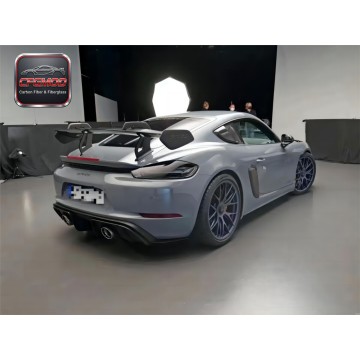 GT4 RS Style Carbon Fiber Rear Wing Spoiler for Porsche 987 981 718 Boxster Cayman Trunk Decklid Tuning Parts GT4 RS Style Carbon Fiber Rear Wing Spoiler for Porsche 987 981 718 Boxster Cayman Trunk Decklid Tuning Parts