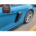 GT4 Style Dry Carbon Fiber Rear Side Vents Air Intakes for Porsche 981 Boxster Cayman Side Quarter Panel Vents Tuning Parts
