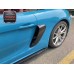 GT4 Style Dry Carbon Fiber Rear Side Vents Air Intakes for Porsche 981 Boxster Cayman Side Quarter Panel Vents Tuning Parts