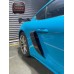 GT4 Style Dry Carbon Fiber Rear Side Vents Air Intakes for Porsche 981 Boxster Cayman Side Quarter Panel Vents Tuning Parts