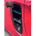 GT4 Style Dry Carbon Fiber Rear Side Vents Air Intakes for Porsche 718 Boxster Cayman Side Quarter Panel Vents Tuning Parts