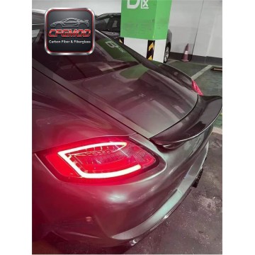 Carbon Fiber Replacement Rear Wing Spoiler for Porsche 987 Boxster Cayman Trunk Decklid Tuning Parts Carbon Fiber Replacement Rear Wing Spoiler for Porsche 987 Boxster Cayman Trunk Decklid Tuning Parts