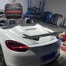 Hump Style Carbon Fiber Rear Wing Spoiler Ducktail for Porsche 981 718 Boxster Cayman Trunk Lip Tuning Parts