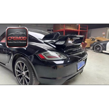 GT3 Style Carbon Fiber Rear Wing Spoiler for Porsche 987 Boxster Cayman Trunk Lip Tuning Parts GT3 Style Carbon Fiber Rear Wing Spoiler for Porsche 987 Boxster Cayman Trunk Lip Tuning Parts