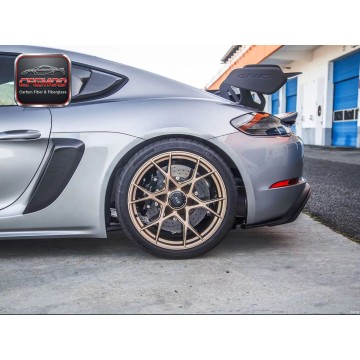 GT4 RS Style Dry Carbon Fiber Rear Quarter Window Louvers Air Vents for Porsche 718 Cayman Side Window Scoops Tuning Parts GT4 RS Style Dry Carbon Fiber Rear Quarter Window Louvers Air Vents for Porsche 718 Cayman Side Window Scoops Tuning Parts