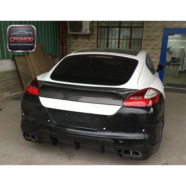 Carbon Fiber Rear Wing Spoiler Ducktail for Porsche Panamera 970.1 Adhesive Trunk Lip Tuning Parts