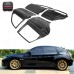 New Carbon Fiber GRB STI Front and Back Door High Gloss Finish Black