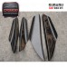 For Impreza GDB WRX/STI Glass Fiber Front Bumper Splitter Canard 4Pcs
