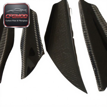 2002-2005 Impreza GDB WRX/STI Carbon Fiber Front Bumper Splitter Canard 4Pcs 2002-2005 Impreza GDB WRX/STI Carbon Fiber Front Bumper Splitter Canard 4Pcs