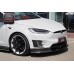 TOP Style Carbon Fiber Wide Body Kit Front Lip Fender Flares Rear Diffuser for Tesla Model X