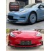Dry Carbon Fiber V Design Front Spoiler Lip Body Kit for Tesla Model 3 2018 2019 2020