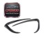 Dry Carbon Fiber Front Bumper Canards Fog Light Frame Trim for Tesla Model 3