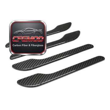 Dry Carbon Fiber Exterior Door Handle Cover Trim Stickers for Tesla Model 3 Y S X