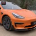 Real Carbon Fiber Front Bumper Canards Air Vents for 2018-2021 Tesla Model 3