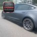 Dry Carbon Fiber Side Rocker Panels Body Kits Styling Accessories for Tesla Model 3