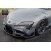 Carbon Fiber Pattern ABS Front Bumper Canards for Toyota Supra MKV A90 A91 GR Supra Front Dive Planes Tuning Parts
