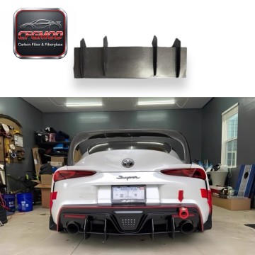 Blade Style Carbon Fiber Rear Bumper Diffuser Lip for Toyota Supra MKV A90 A91 GR Supra Rear Lower Splitter Tuning Parts Blade Style Carbon Fiber Rear Bumper Diffuser Lip for Toyota Supra MKV A90 A91 GR Supra Rear Lower Splitter Tuning Parts