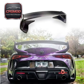 ST Style Carbon Fiber Rear Spoiler Wing for Toyota Supra MK5 A90 A91 Rear Trunk Boot Lid Lip Tuning Parts