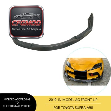 AG Style Carbon Fiber Front Lip Front Chin Spoiler for Toyota Supra A90 2019+ Front Bumper Splitter Body Kit AG Style Carbon Fiber Front Lip Front Chin Spoiler for Toyota Supra A90 2019+ Front Bumper Splitter Body Kit