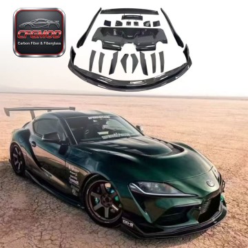 VRS Style Carbon Fiber Full Body Kit for Toyota Supra MK5 A90 A91 GR Supra Aerodynamic Tuning Parts VRS Style Carbon Fiber Full Body Kit for Toyota Supra MK5 A90 A91 GR Supra Aerodynamic Tuning Parts