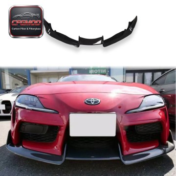 AR Style Carbon Fiber Front Lip Splitter for Toyota Supra MKV A90 A91 GR Supra Front Bumper Spoiler Body Kit Tuning Parts AR Style Carbon Fiber Front Lip Splitter for Toyota Supra MKV A90 A91 GR Supra Front Bumper Spoiler Body Kit Tuning Parts