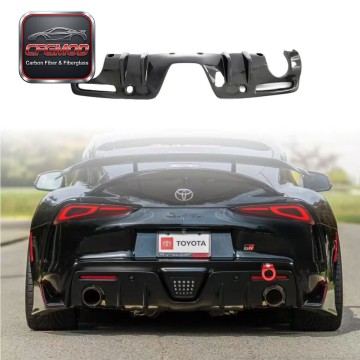 AG Style Carbon Fiber Rear Bumper Diffuser Lip for Toyota Supra MK5 A90 A91 GR Supra Rear Lower Splitter Tuning Parts AG Style Carbon Fiber Rear Bumper Diffuser Lip for Toyota Supra MK5 A90 A91 GR Supra Rear Lower Splitter Tuning Parts