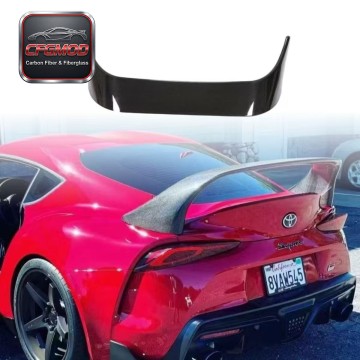 MB Style Carbon Fiber Rear Trunk Spoiler Lip for Toyota Supra MK5 A90 A91 GR Supra Ducktail Wing Tuning Parts